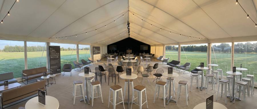 Corporate event marquee